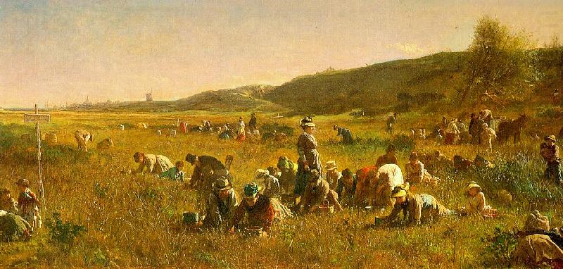 Jonathan Eastman Johnson The Cranberry Harvest on the Island of Nantucket china oil painting image